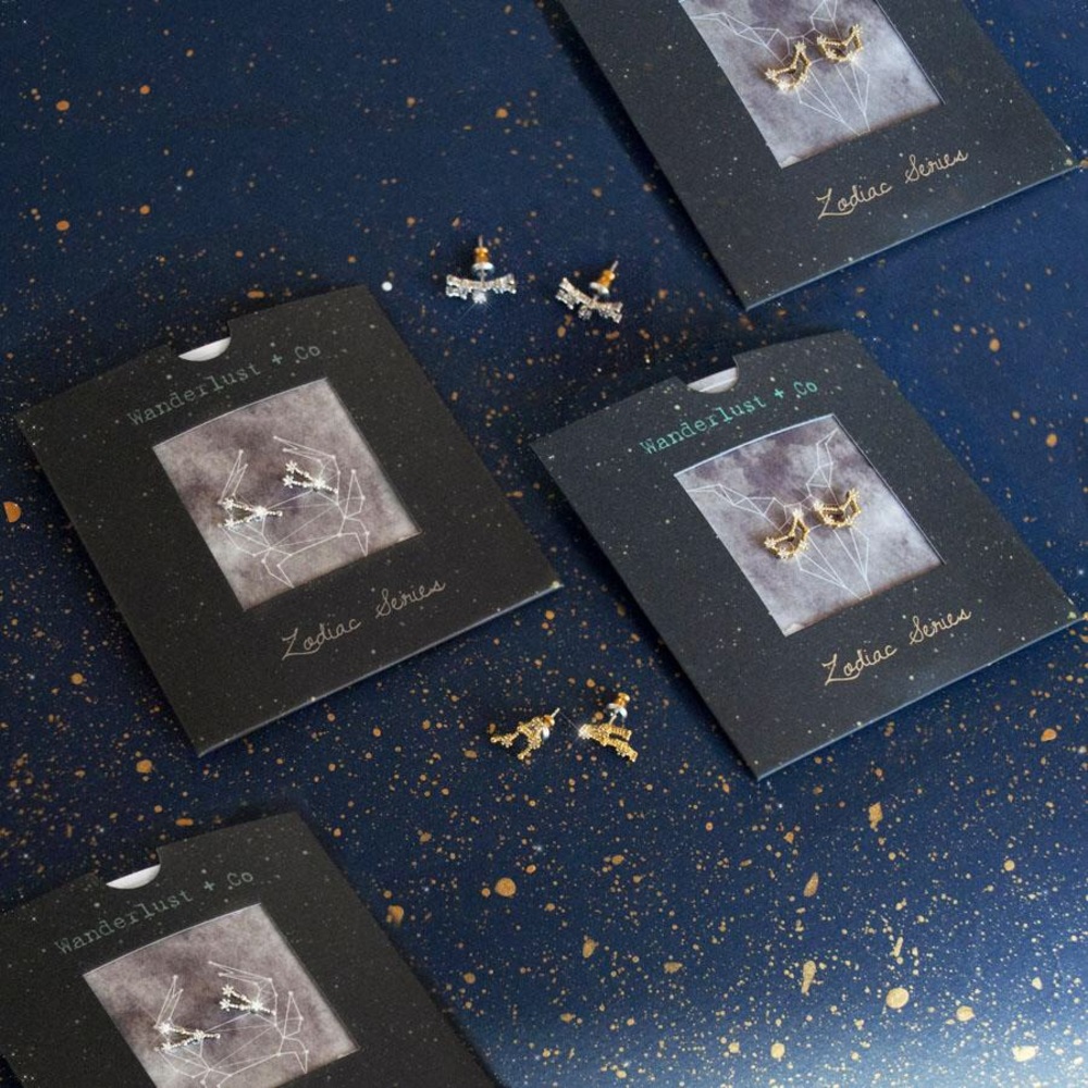 Sagittarius Zodiac Earrings